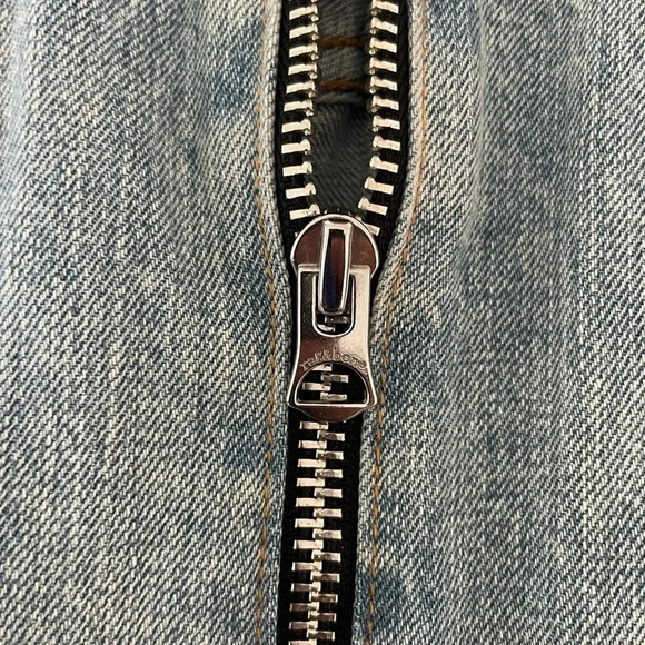 Rag & Bone front zip denim mini skirt in Mandy - Picture 7 of 14